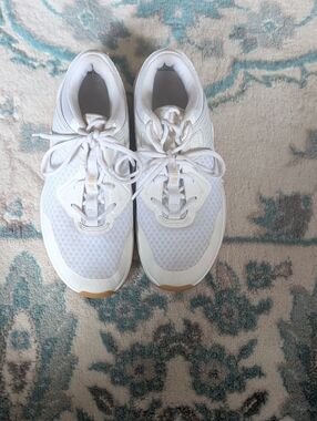 Kids White Athletic Sneakers - Comfortable Everyday Shoes